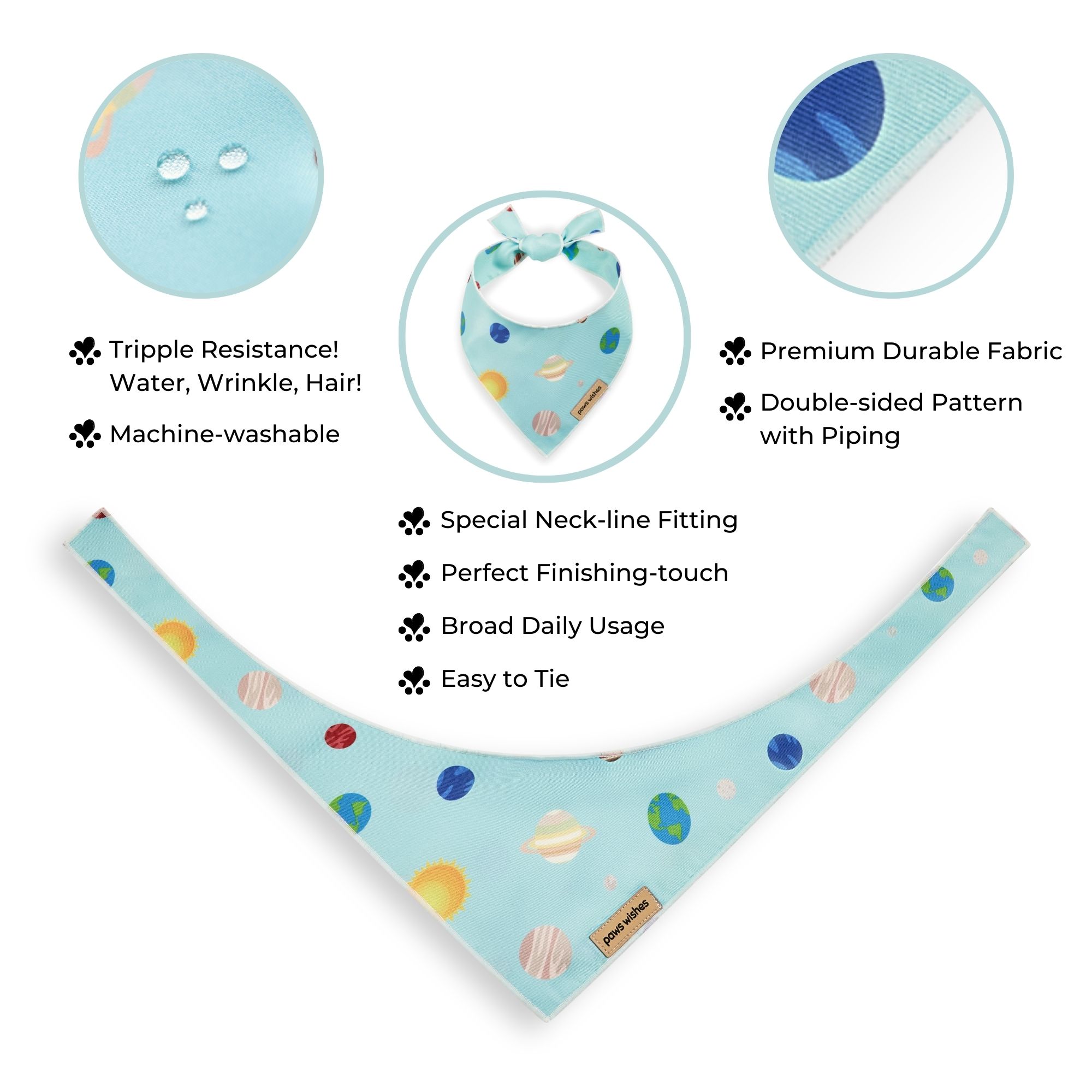 Dog Bandana Solar Planet