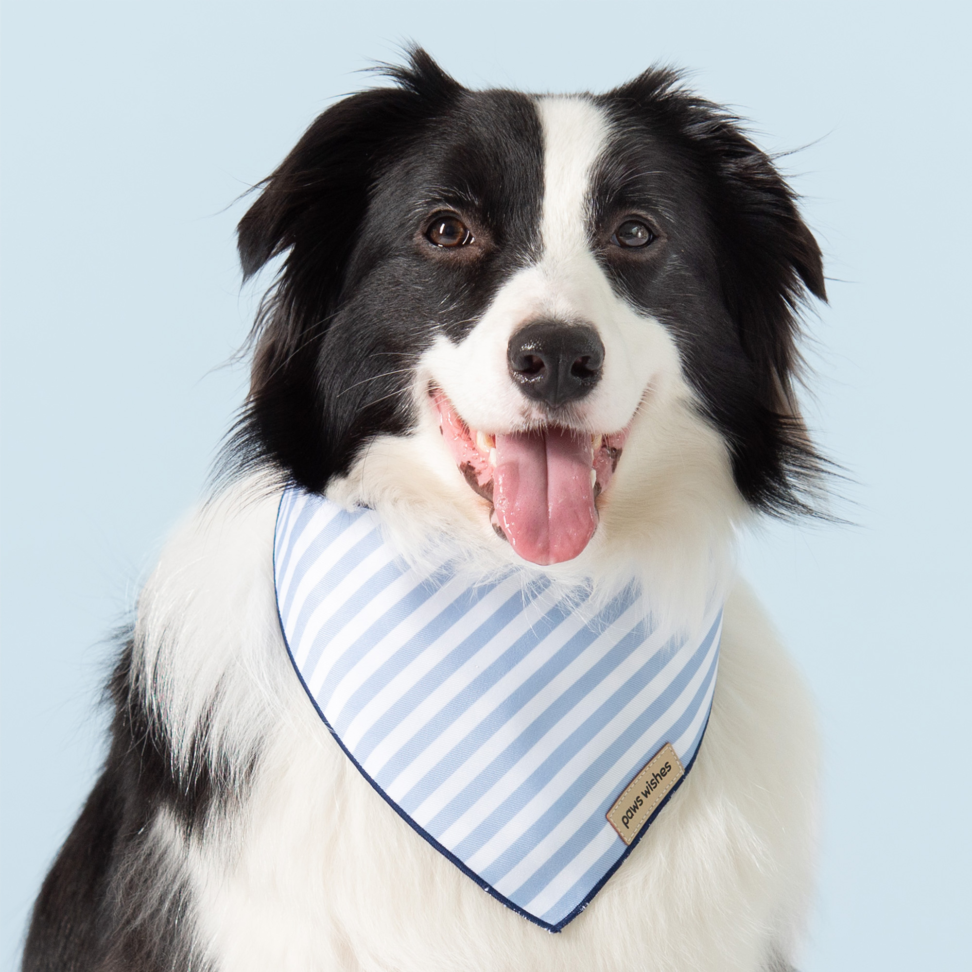 Dog Bandana Blue Stripes