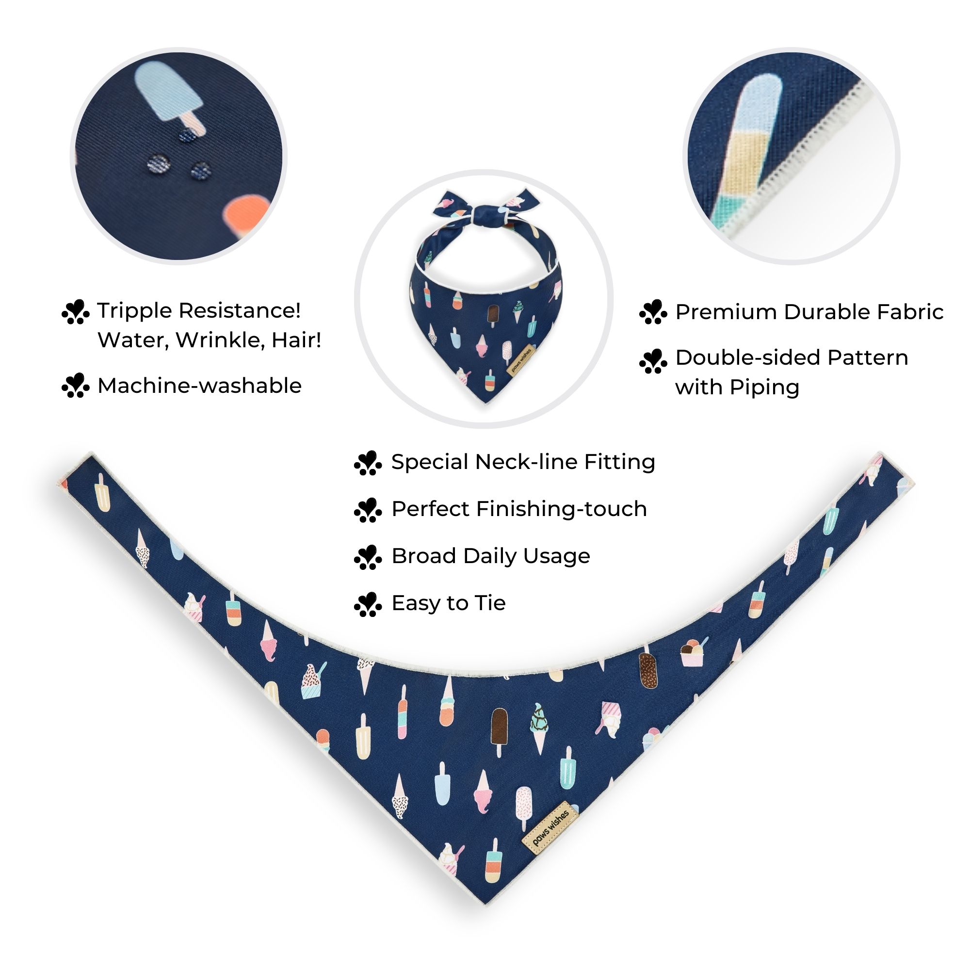 Dog Bandana Ice Cream