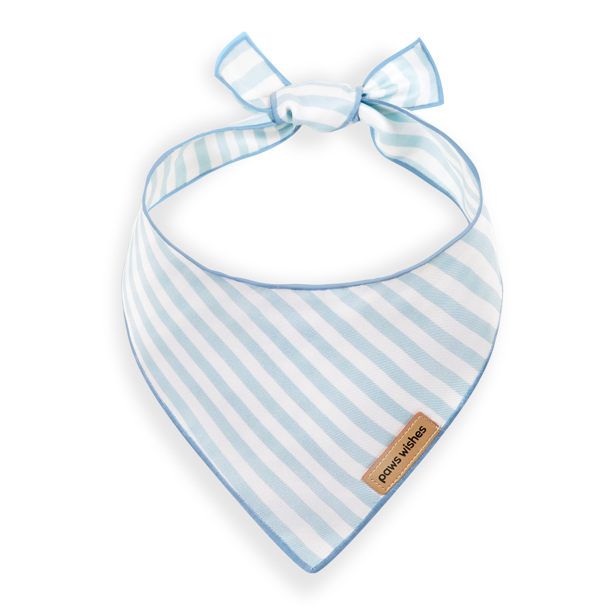 Dog Bandana Baby Blue Stripe