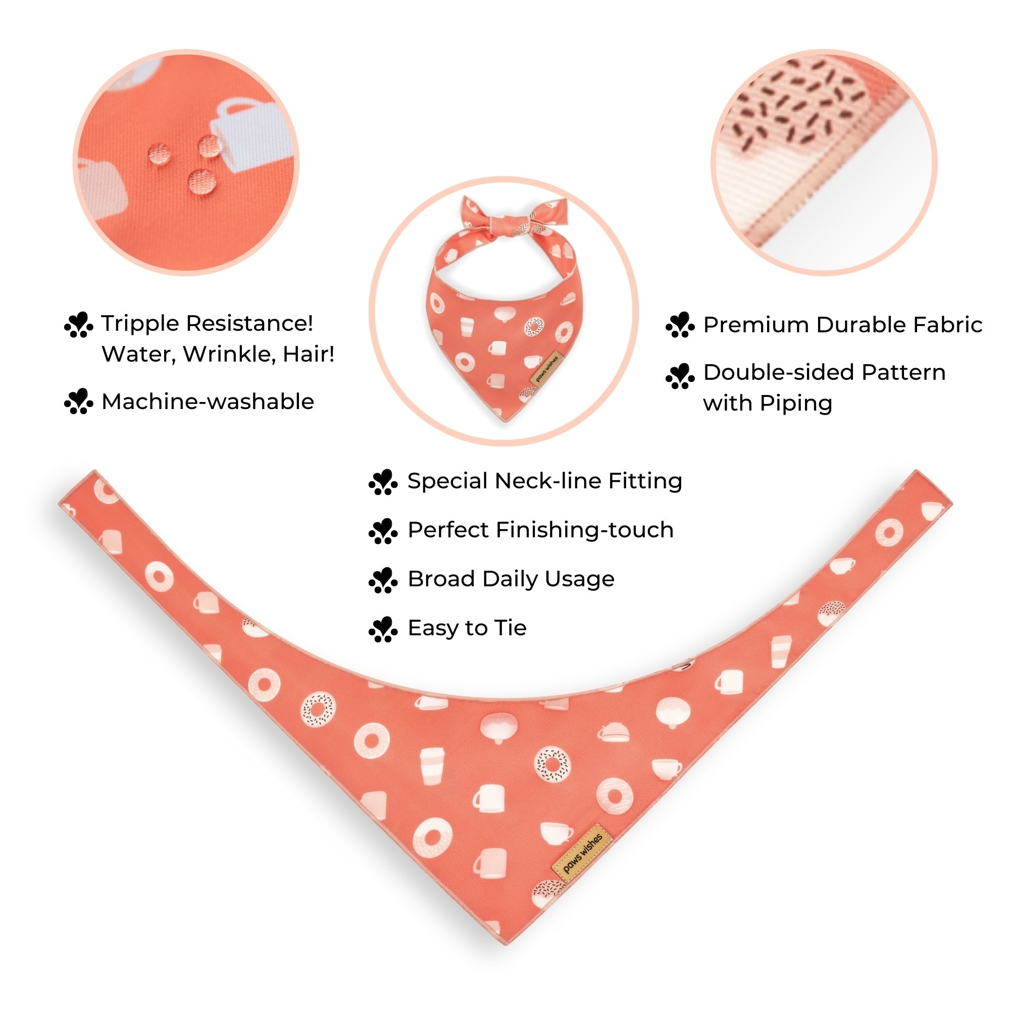 Dog Bandana Drink and Dessert