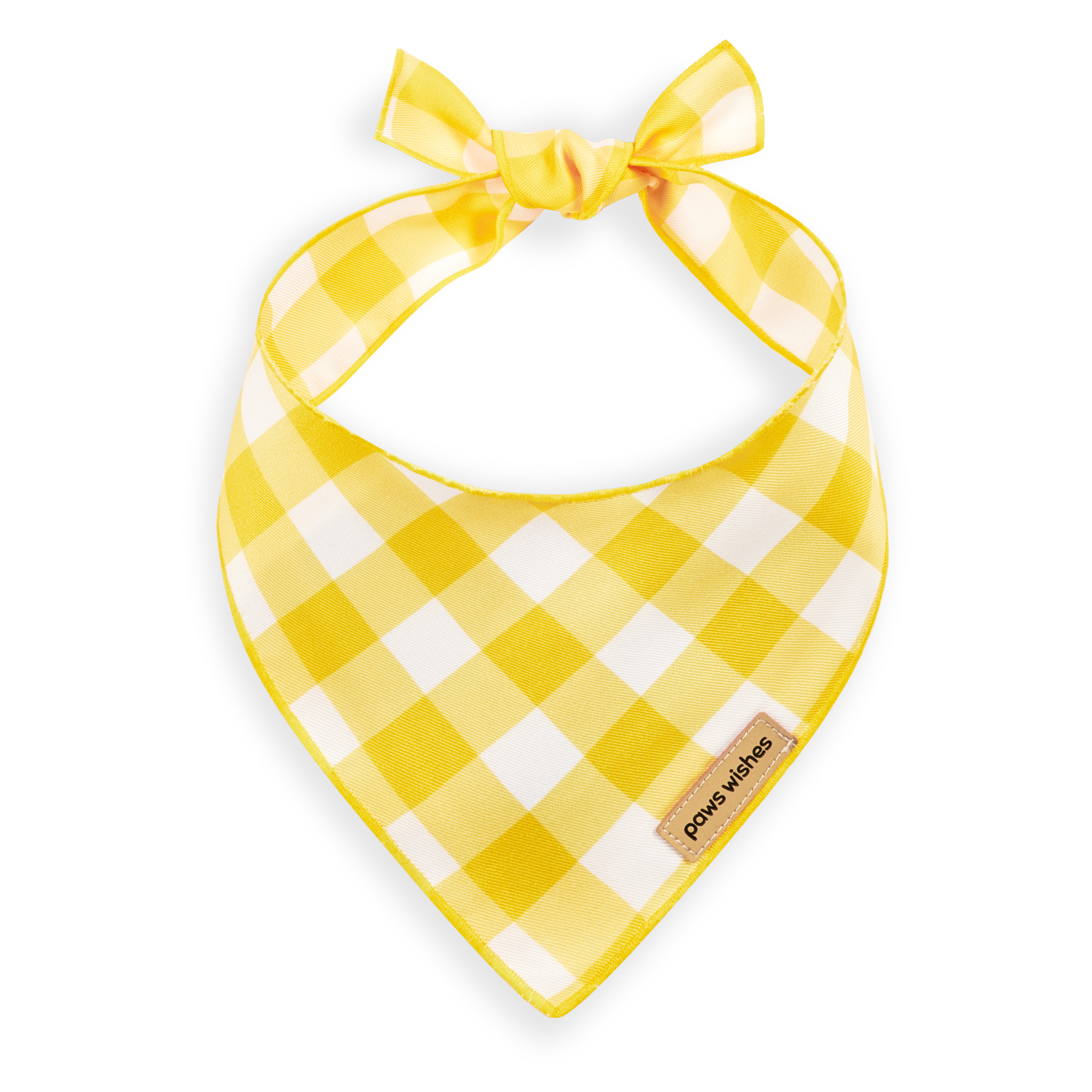 Dog Bandana Yellow Plaid