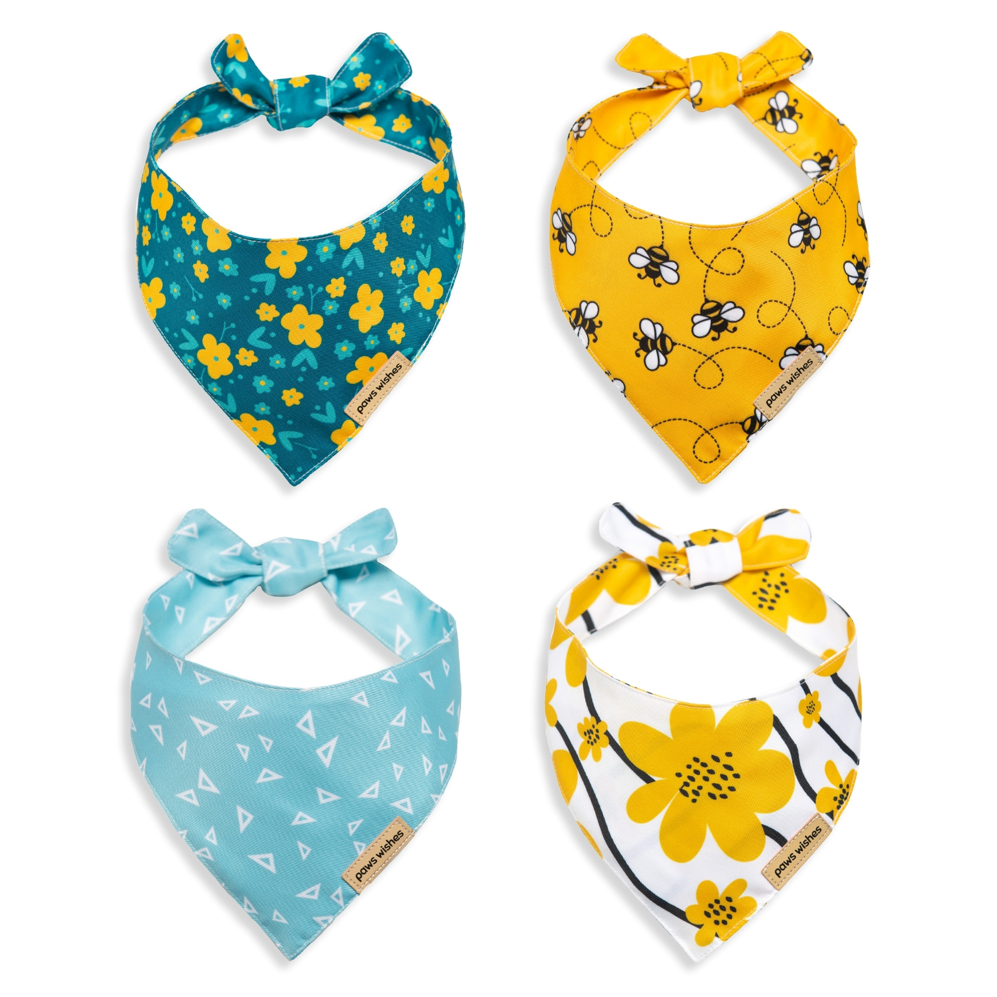 Dog Bandana Yellow Sunflower