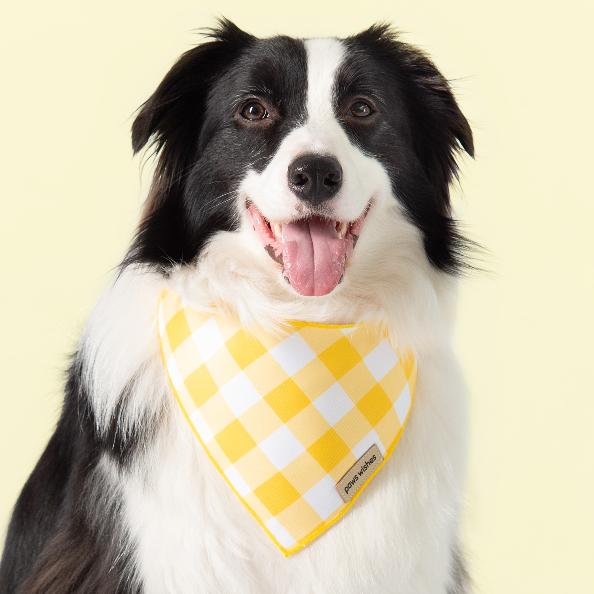 Dog Bandana Yellow Plaid