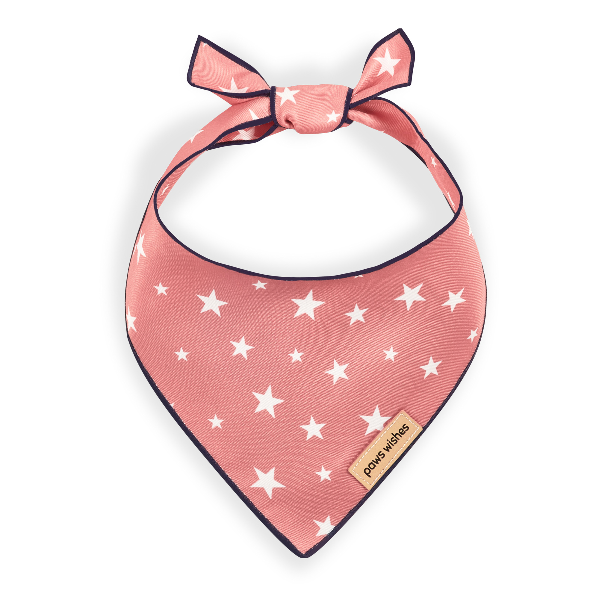 Dog Bandana Star in Red Solid