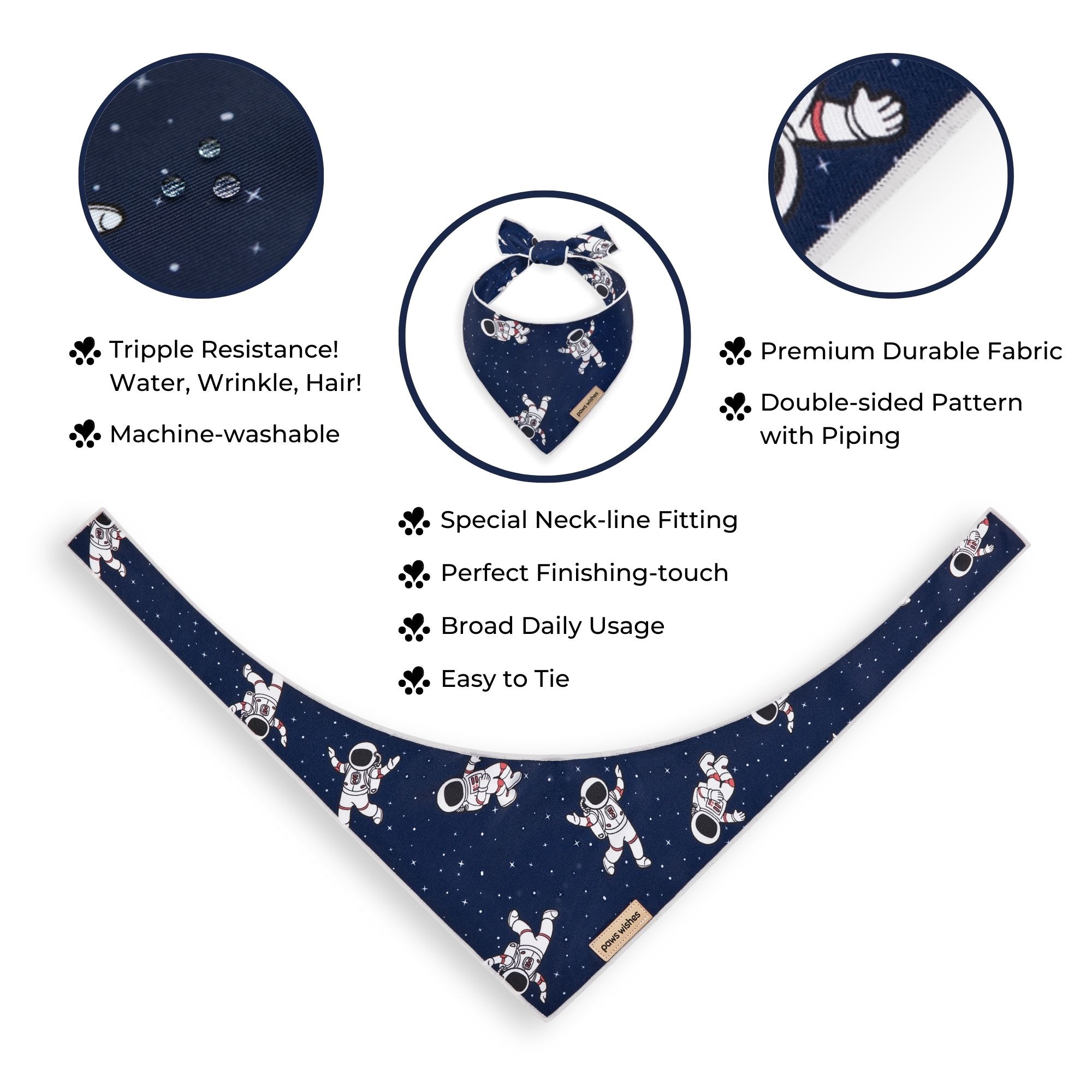 Dog Bandana Spaceman