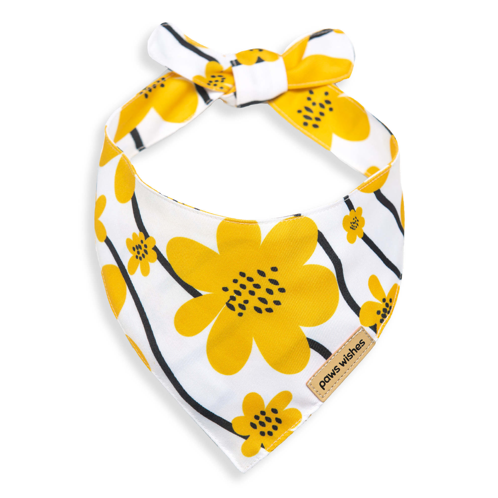 Dog Bandana Yellow Sunflower