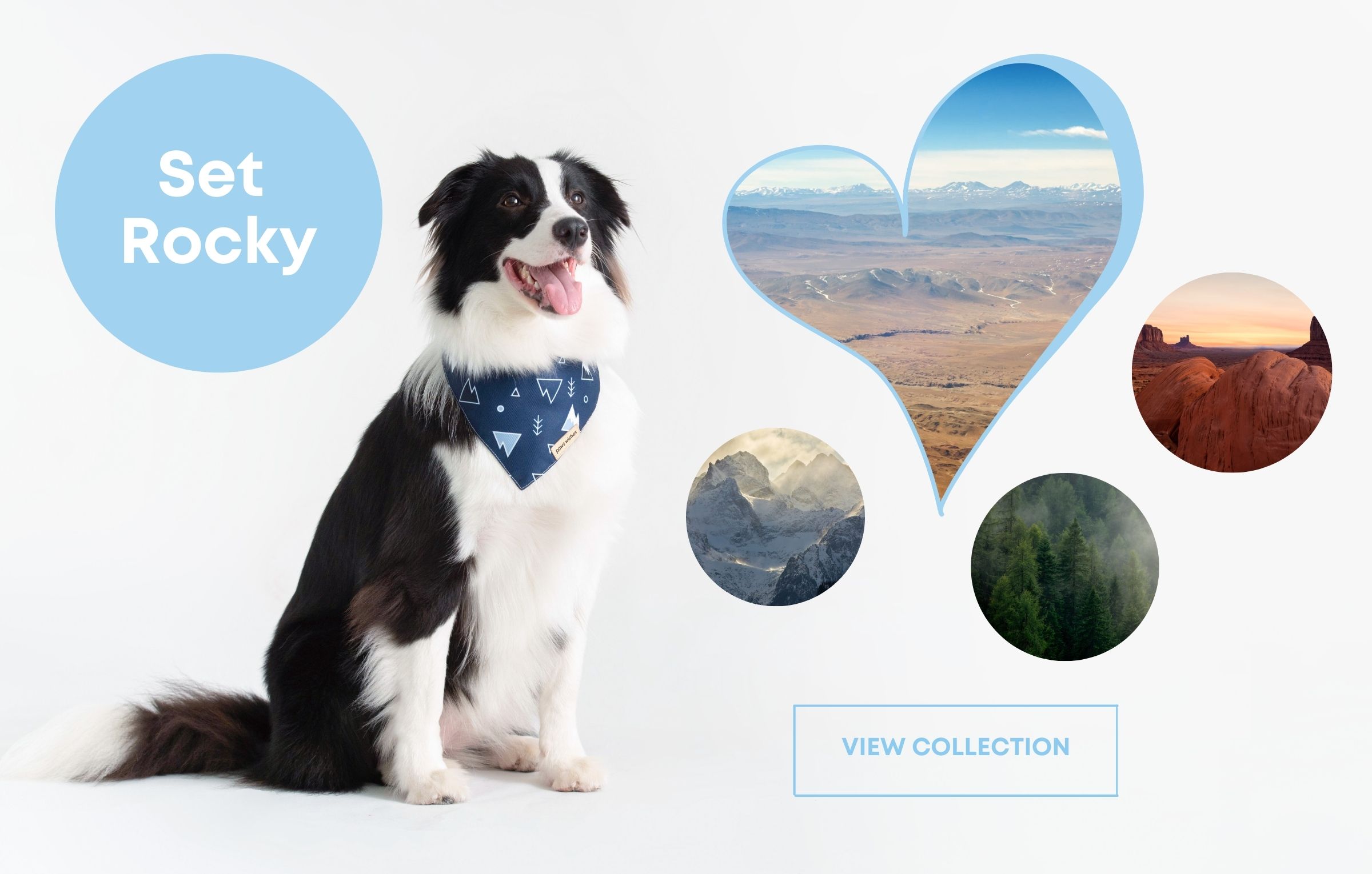 Dog Bandana Snow Mountain