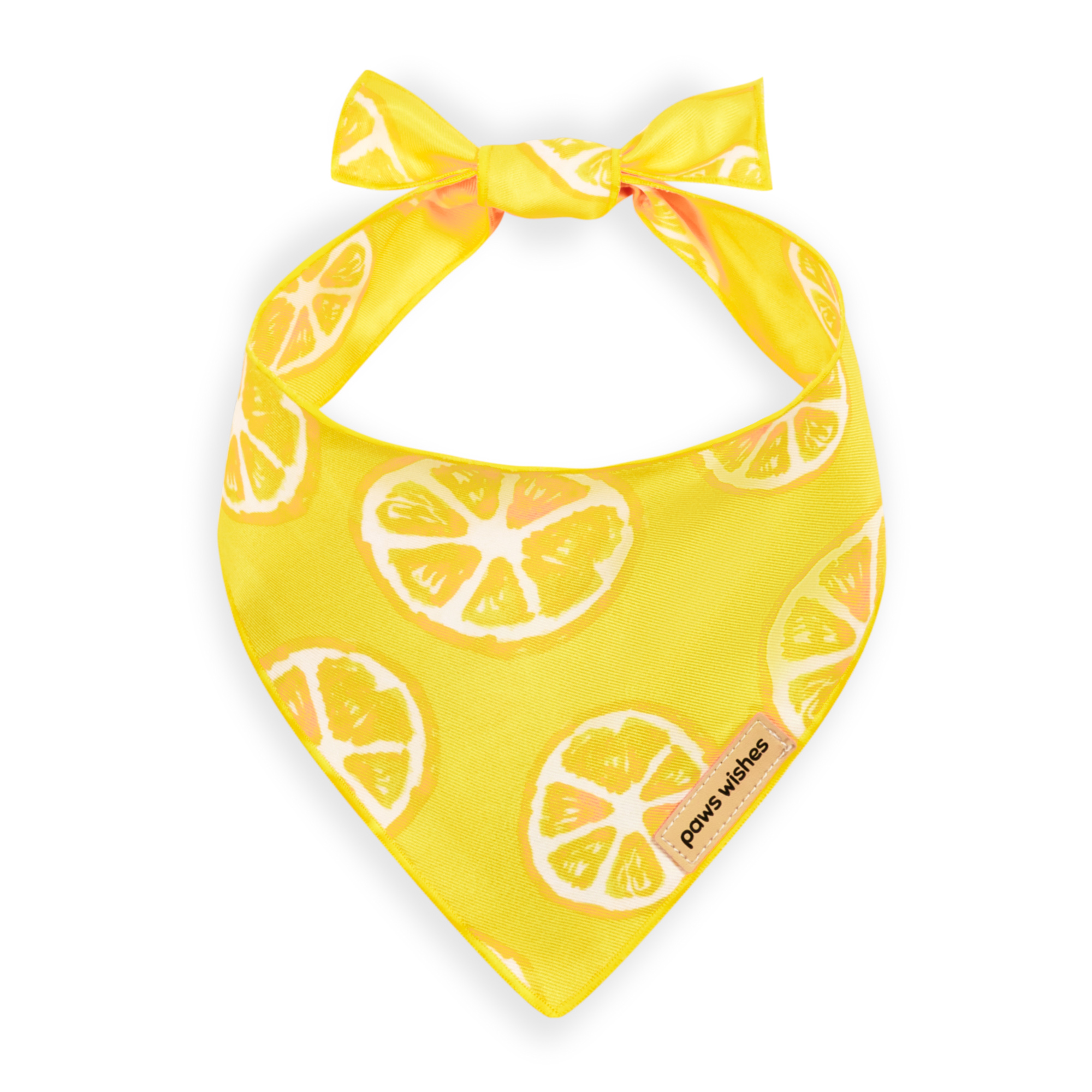 Dog Bandana Yellow Lemon Slice