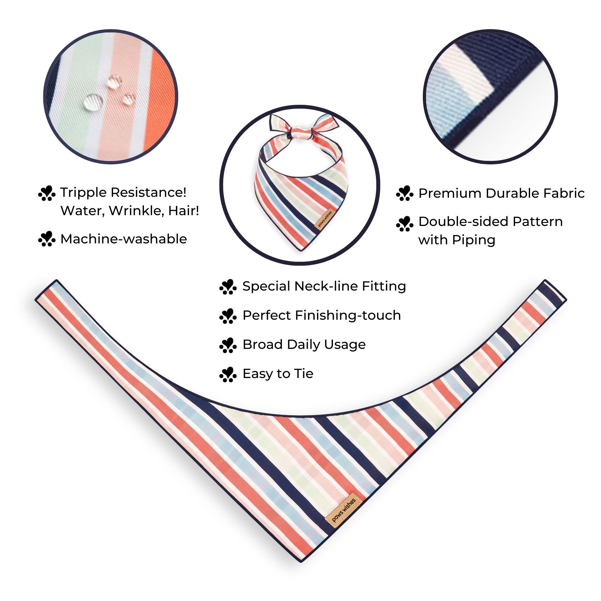 Dog Bandana Marshmallow Cart