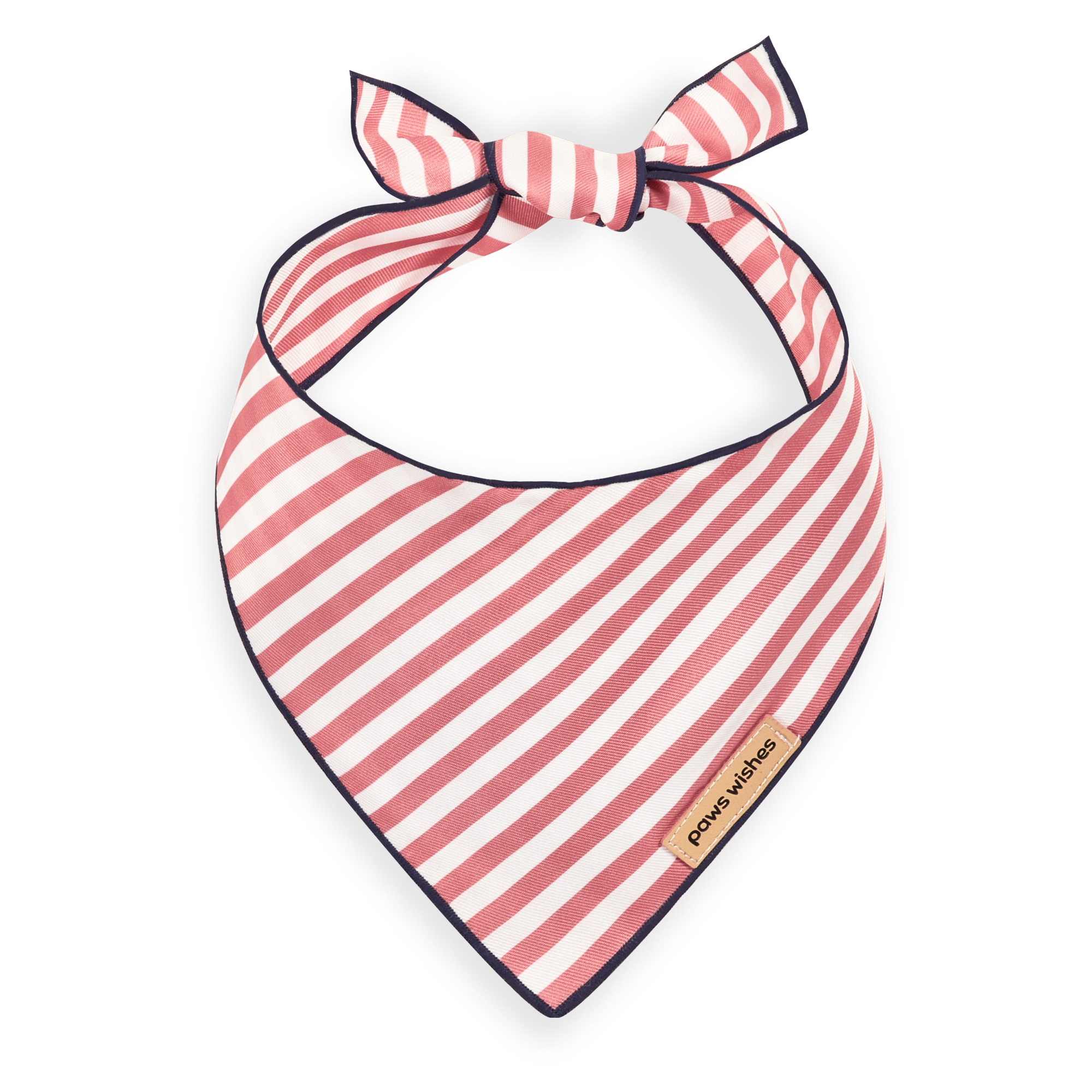 Dog Bandana Red Stripes