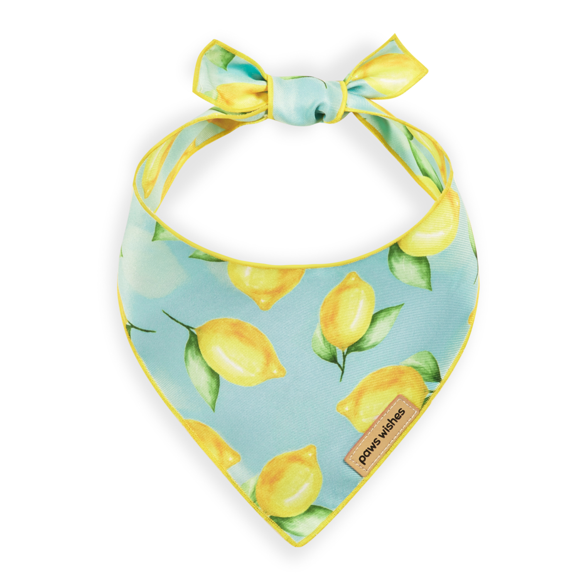 Dog Bandana Yellow Lemon Fruit