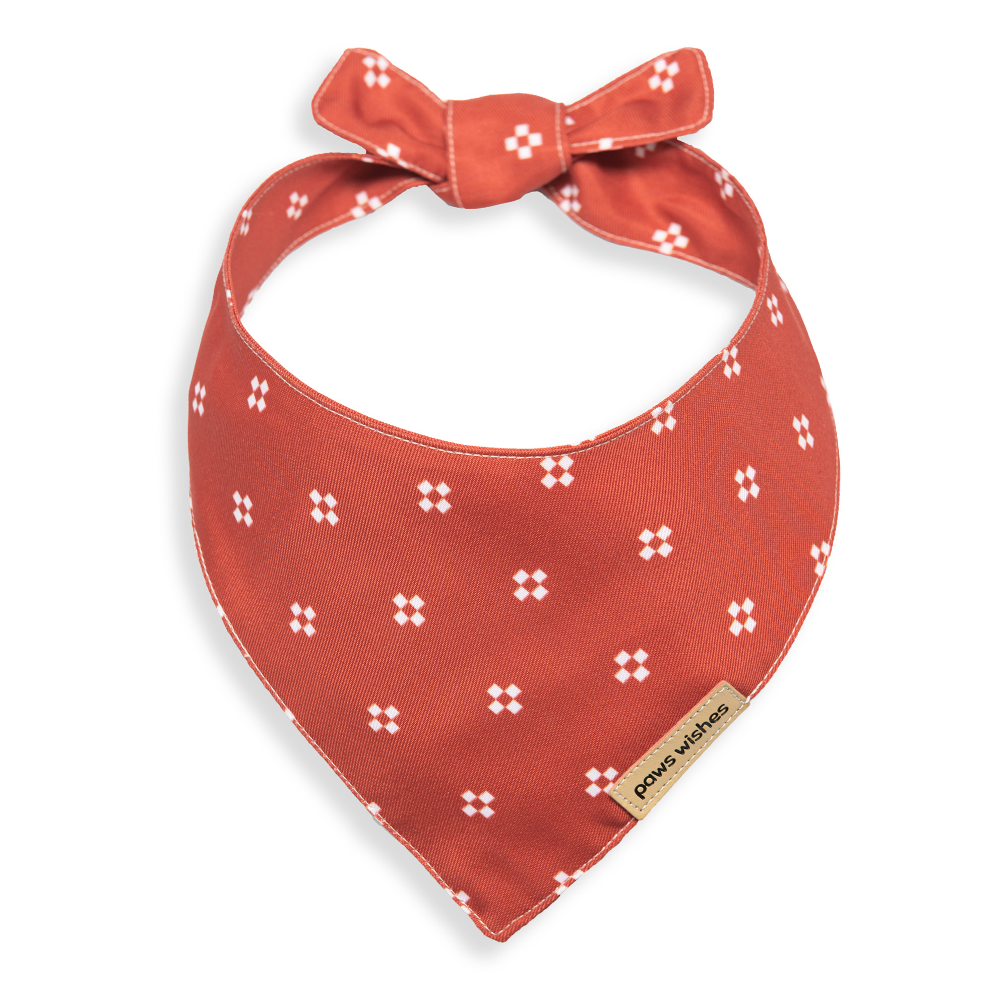 Dog Bandana Rust Red Rock